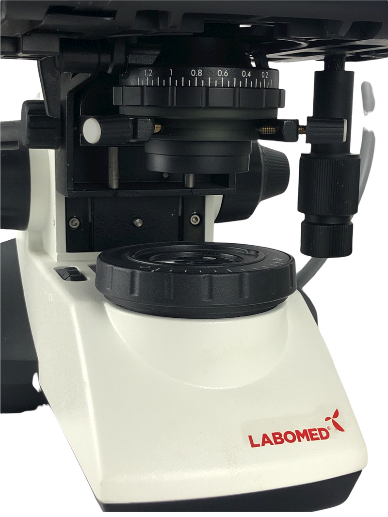Labomed LX500 Fluorescent Trinocular Microscope with Amscope 10mp camera - Reconditioned