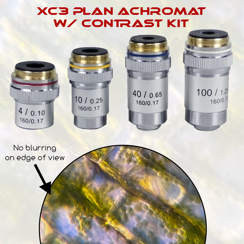 Voxyl XC3 Biological Upright Microscope 4x-100x - LED