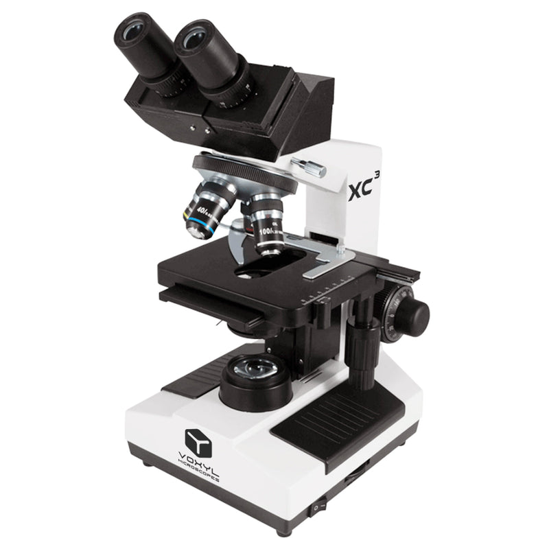 Voxyl XC3 Binocular Biological Upright Microscope 4x-100x - Halogen