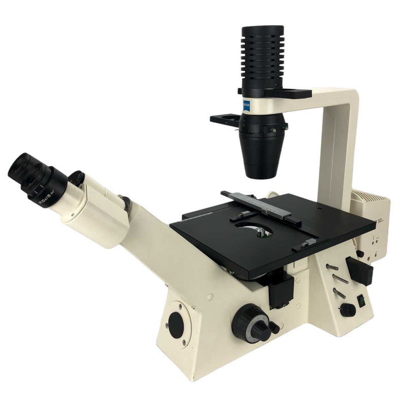 Zeiss Axiovert 25 Fluorescent Trinocular Inverted Transfection Microscope - Reconditioned